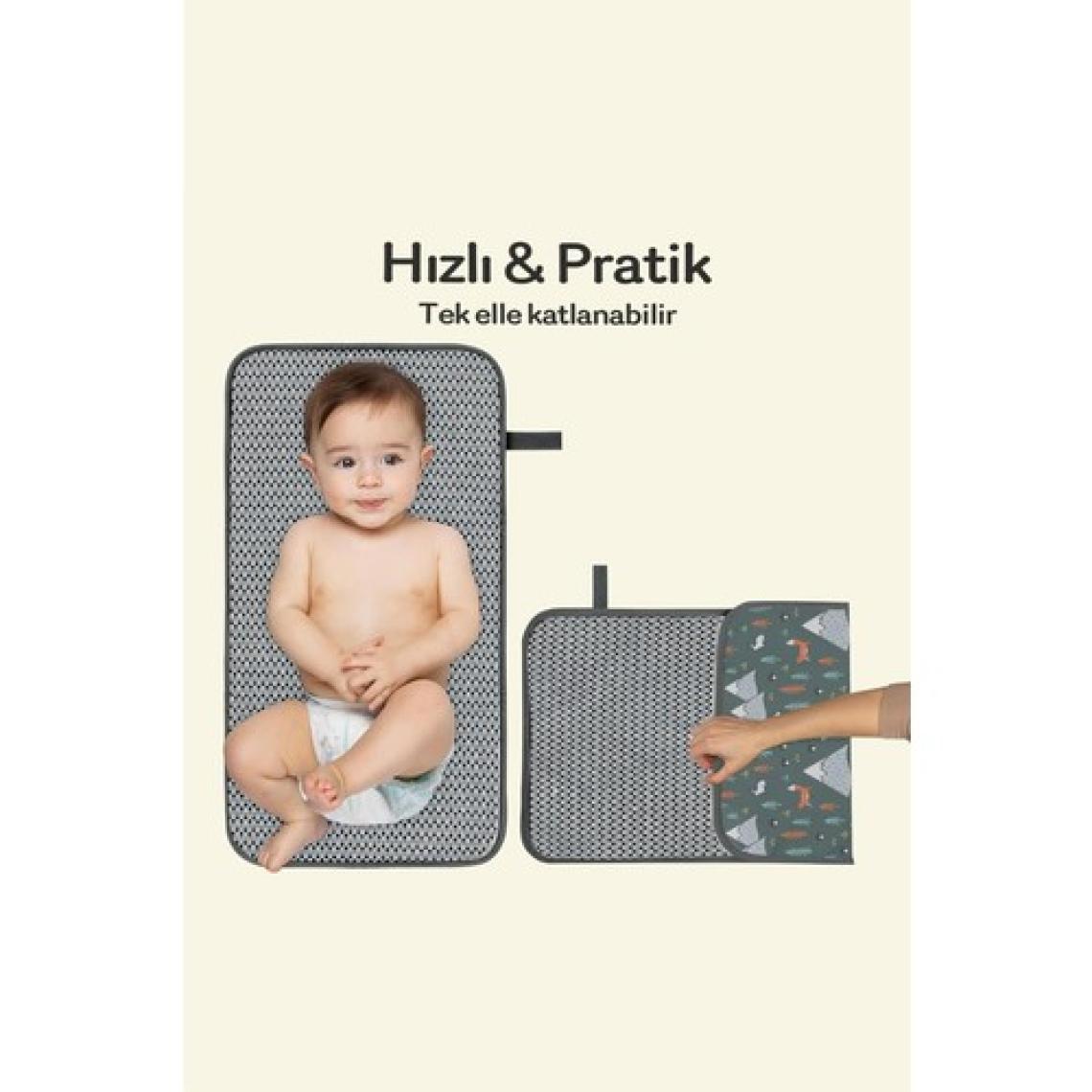 Babies Bebek Bakım Örtüsü, Bebek Alt Açma Minderi, - Su Geçirmez Bebek Minderi, (Woods)