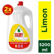 5200 ml ( 2 X 2600 Ml) Limon Sıvı Bulaşık Deterjanı
