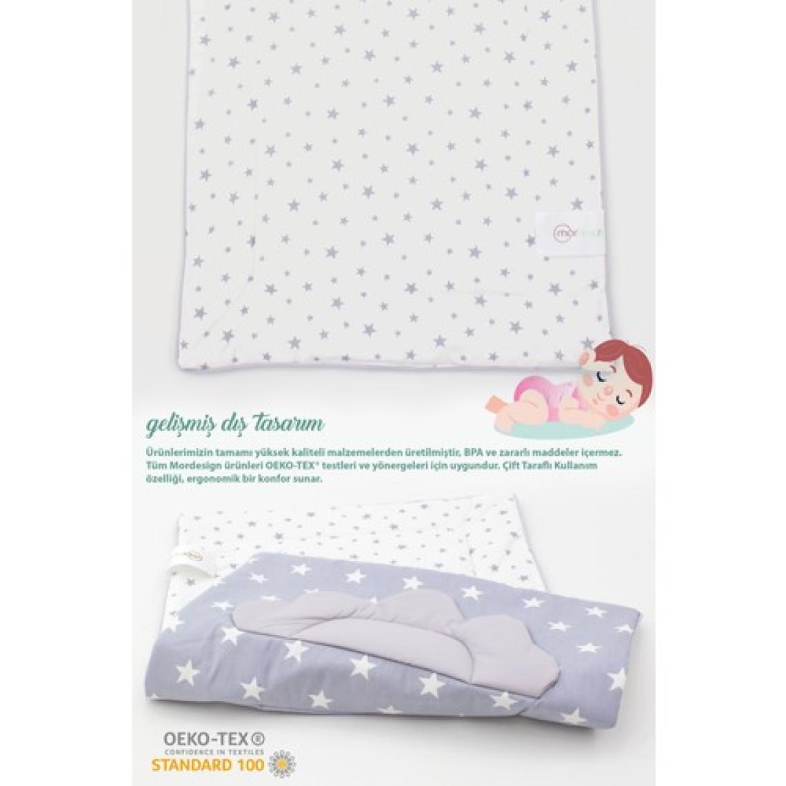 Mordesign Bebek Alt Açma Minderi, Yıkanabilir, Elyaf Dolgulu Alt Değiştirme Pedi, Yıldız Serisi