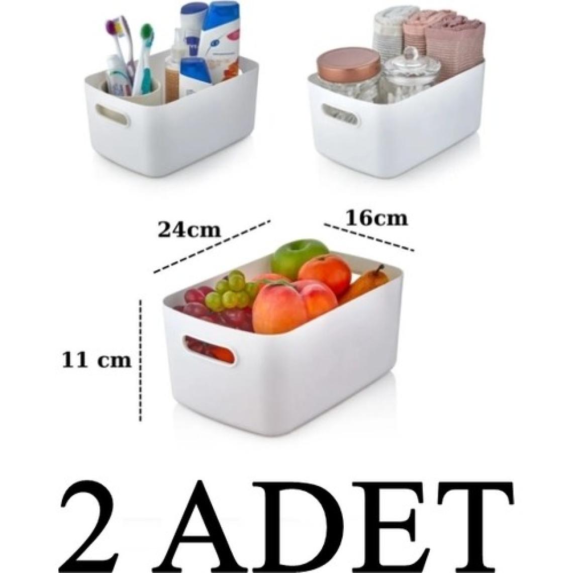 ALMITAL 2 Adet 3.5 Lt Dolap Içi Buzdolabı Düzenleyici Banyo Organizer Sepet
