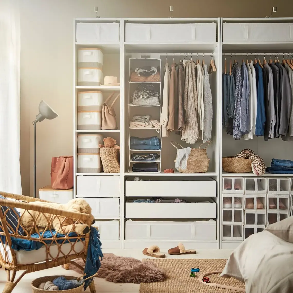 IKEA Düzenleyici Kutular Dolap Içi Meridyendukkan 44X55X19 cm Beyaz Kutu