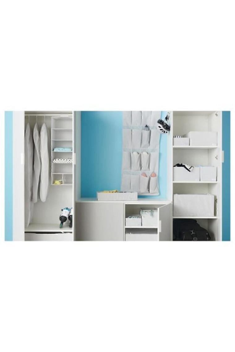 IKEA Stuk Bölmeli Düzenleyici, Beyaz-Gri