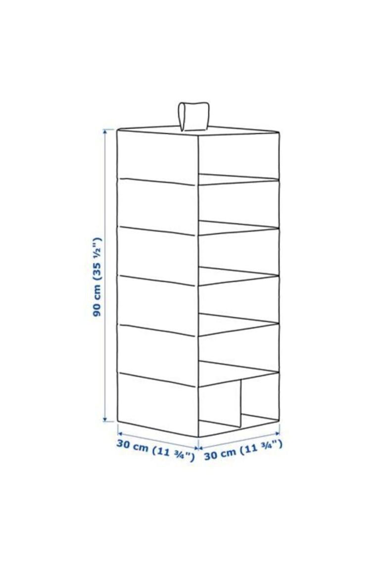 IKEA Stuk Bölmeli Düzenleyici, Beyaz-Gri