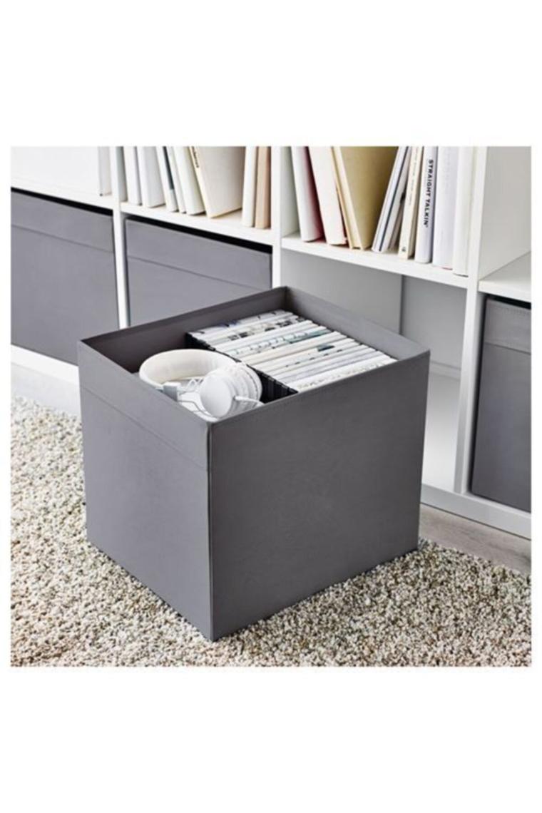 IKEA Düzenleyici Kutu Meridyendukkan Ev Düzeni Düzenleme Saklama Kutusu Gri 33X38X33 cm Gri
