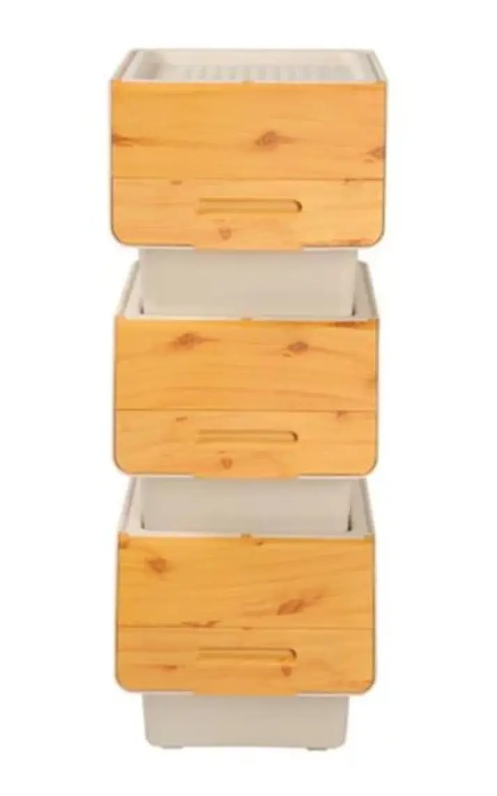 Motek Bambu Tekerlekli Organizer 12 Lt.