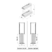 Starax 2213 Yandan Raylı Deterjanlık 16 cm