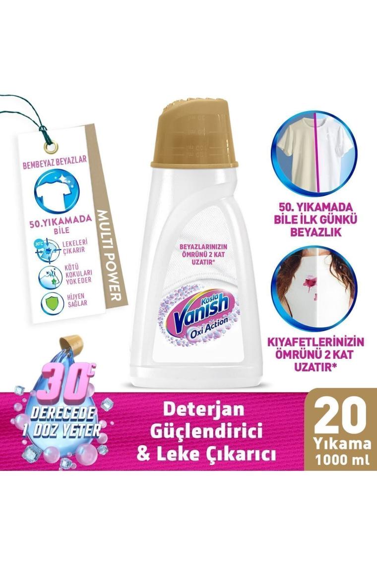 Kosla Multipower Beyazlar Için Jel Leke Çıkarıcı Deterjan Güçlendirici 1000 Ml