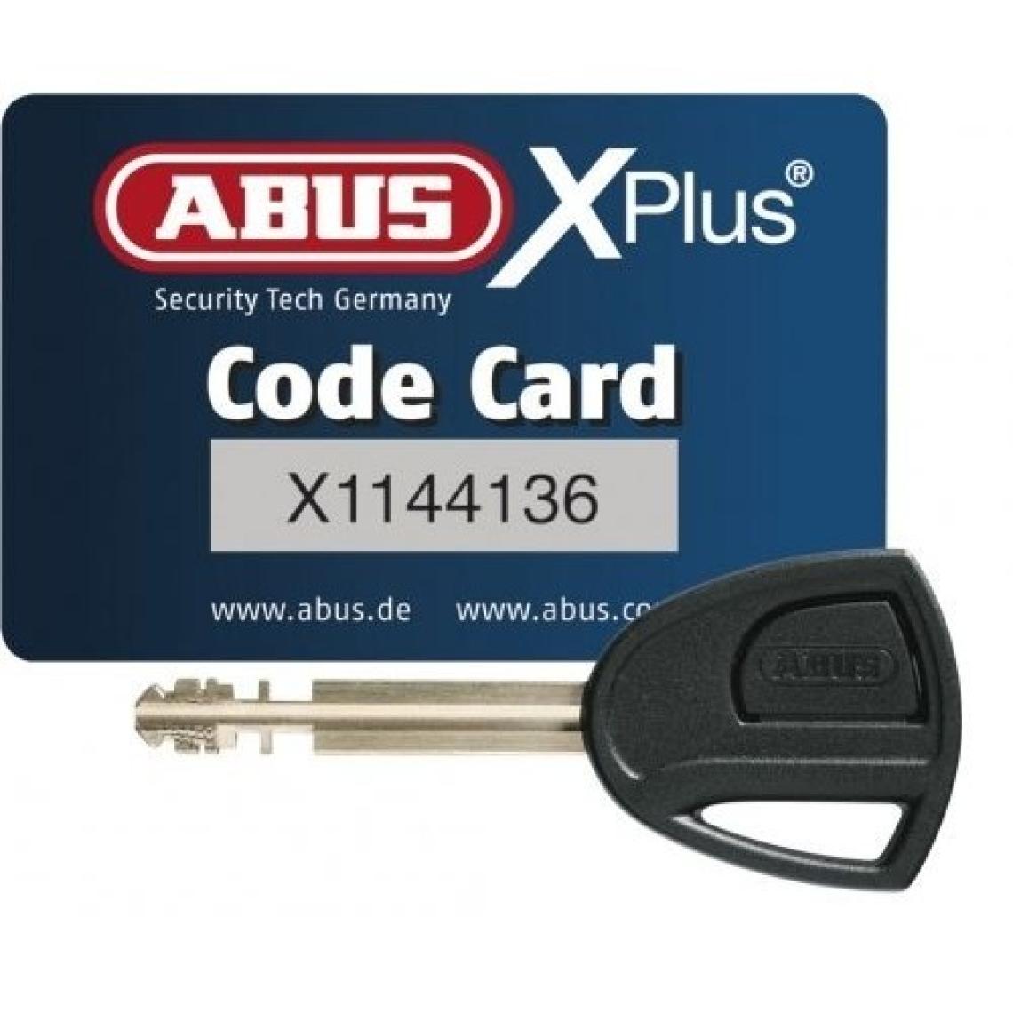 Abus Granit Detecto Xplus 8077 Alarmlı Disk Kilidi + 12Ks Zincir Kilit 120 Cm