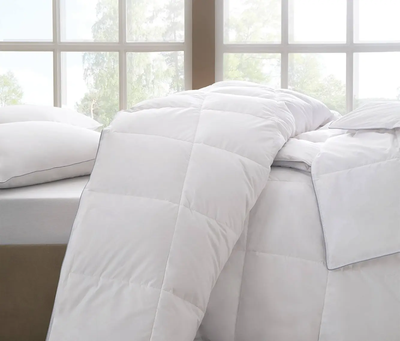 Yataş Bedding Deluxe Kaz Tüyü Yorgan 150 gr (%70 Gıdık) (Çift Kişilik Xl)