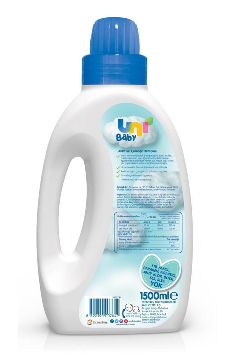 Çamaşır Deterjanı 1500 ml 3'lü Ekonomik Fırsat Paketi