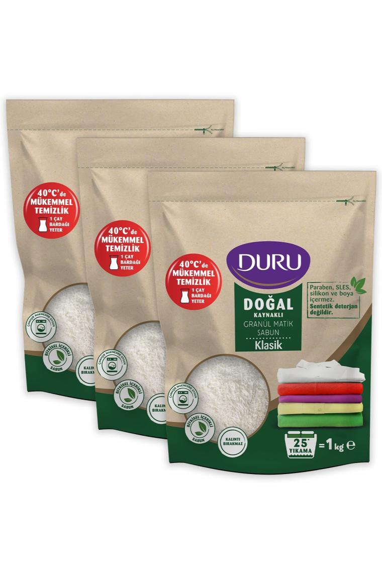 Doğal Granül Matik Sabun Klasik 3 X 1 Kg