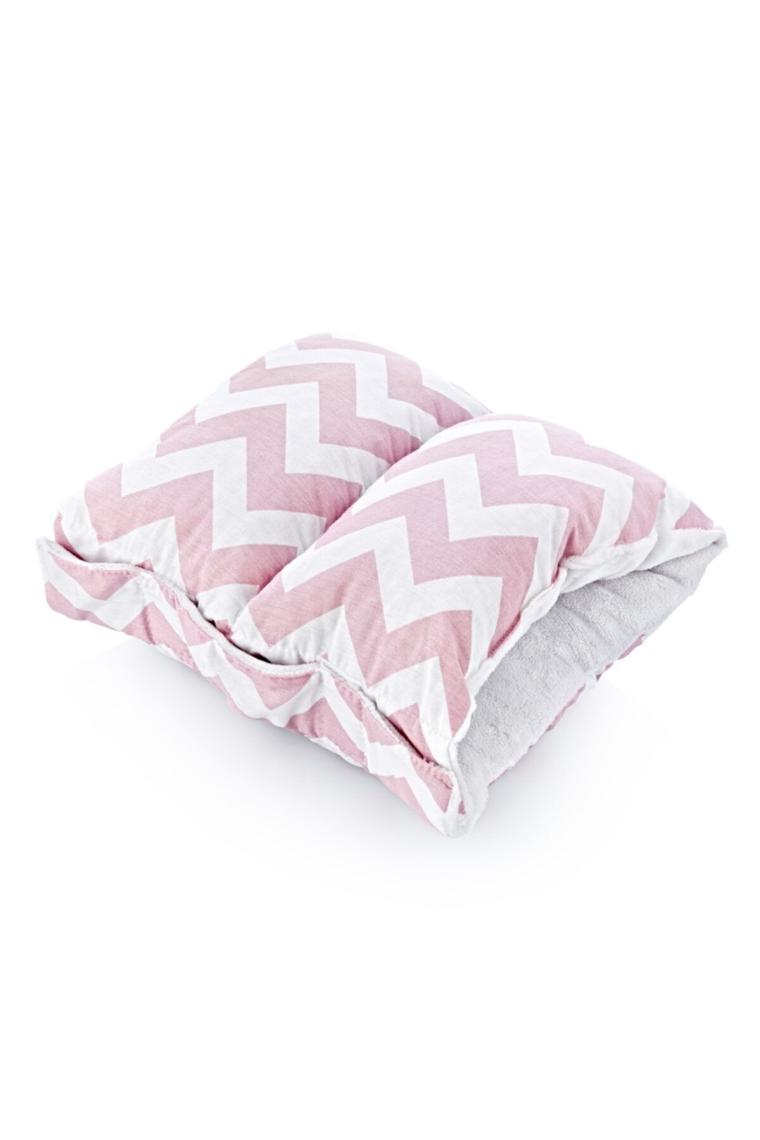 Çok Amaçlı Emzirme Yastığı 523 Pembe Zigzag