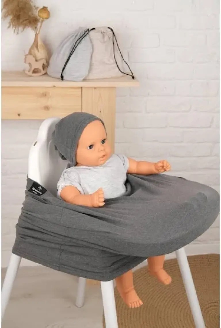 Lorasina Baby Fermuarlı Pamuklu Puset Örtüsü, Bebek Arabası Örtüsü ve Emzirme Örtüsü