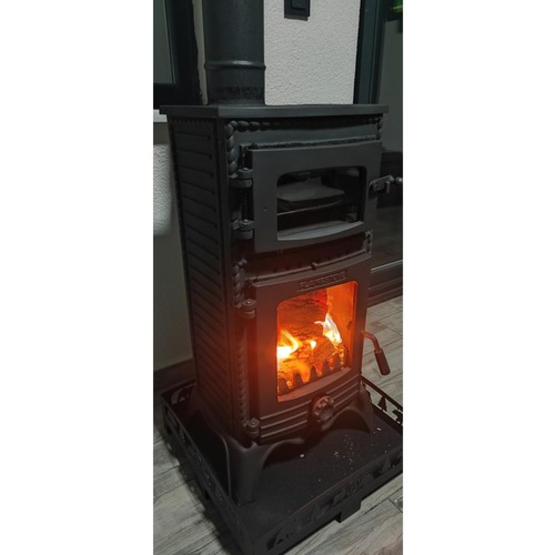 Flame Stove FS-053 Majör Tek Camlı Kuzineli Döküm Soba
