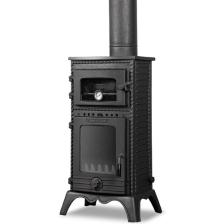Flame Stove FS-053 Majör Tek Camlı Kuzineli Döküm Soba