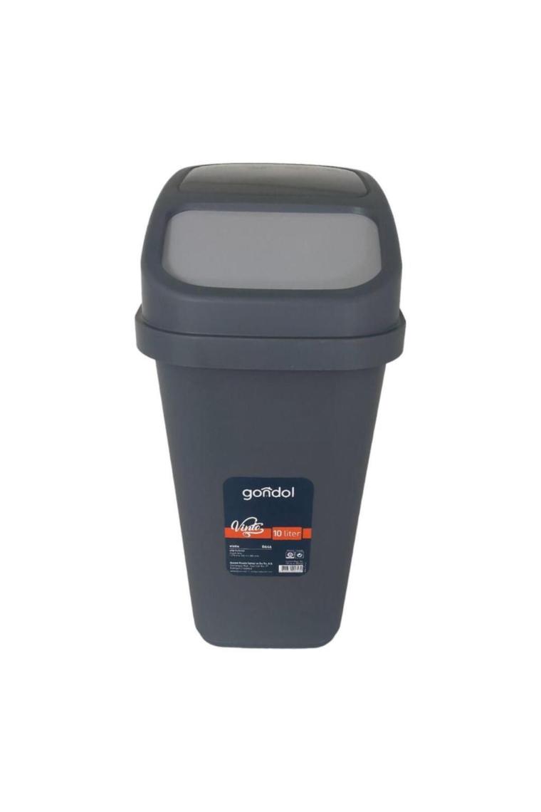 Vinto Kapaklı Çöp Kovası, Plastik 10 Lt Kombin Renkli