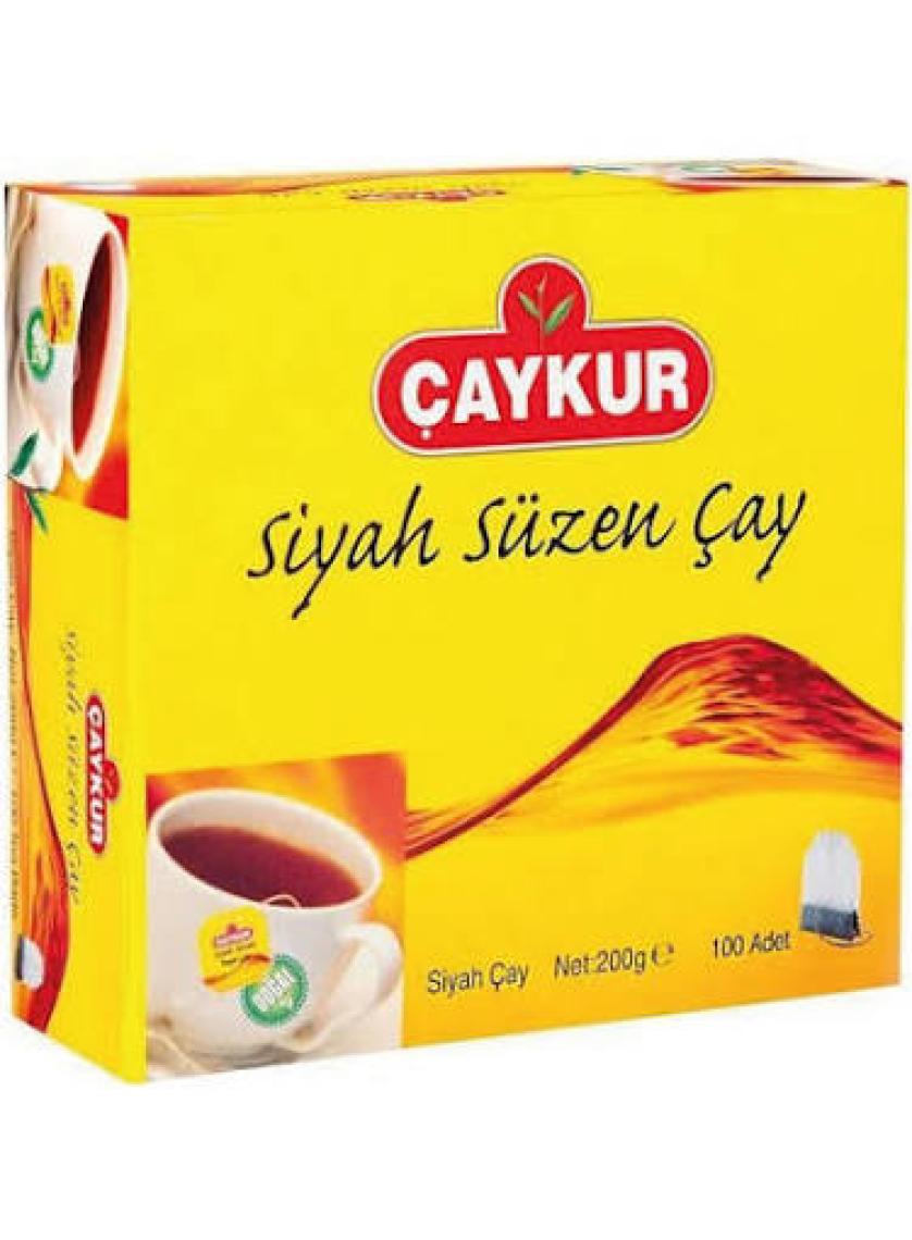 Çaykur Siyah Süzen Poşet Çay 100lü Bardak x 2gr