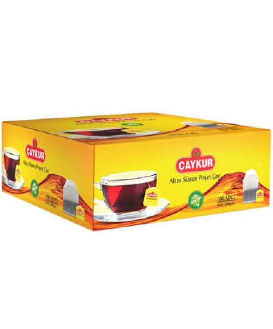 Çaykur Siyah Süzen Poşet Çay 100lü Bardak x 2gr