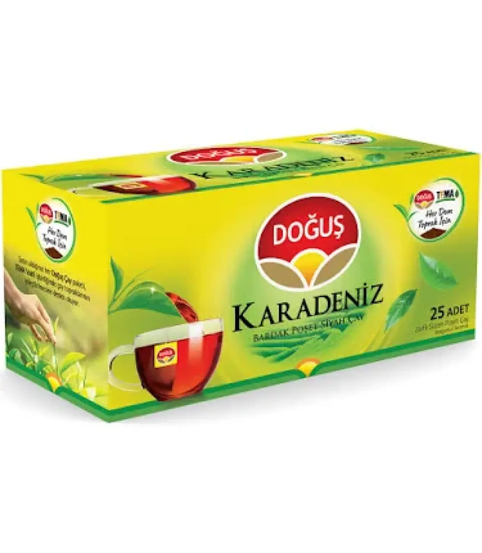 Doğuş Karadeniz Bergamot Aromalı Süzen Poşet Çay 25'li 50 gr