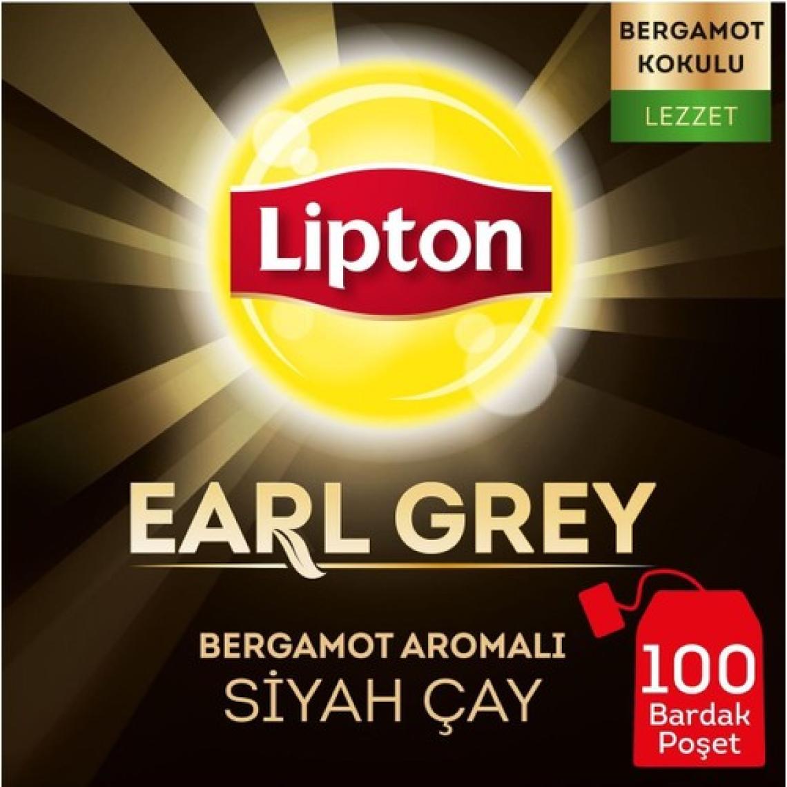 Lipton Earl Grey Bardak Poşet Çay 2gr 100lü