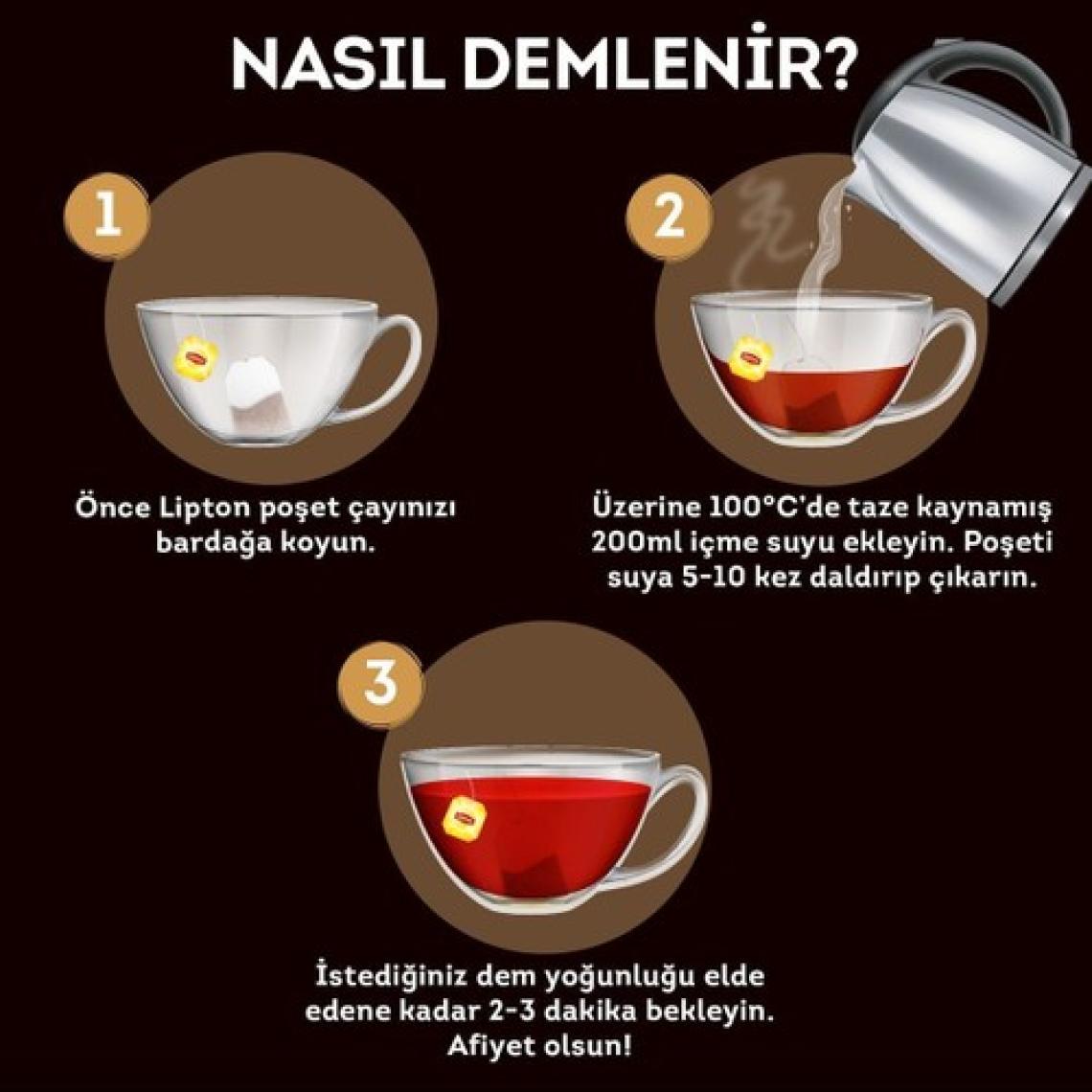 Lipton Earl Grey Bardak Poşet Çay 2gr 100lü