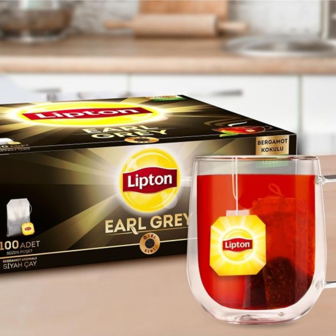 Lipton Earl Grey Bardak Poşet Çay 2gr 100lü