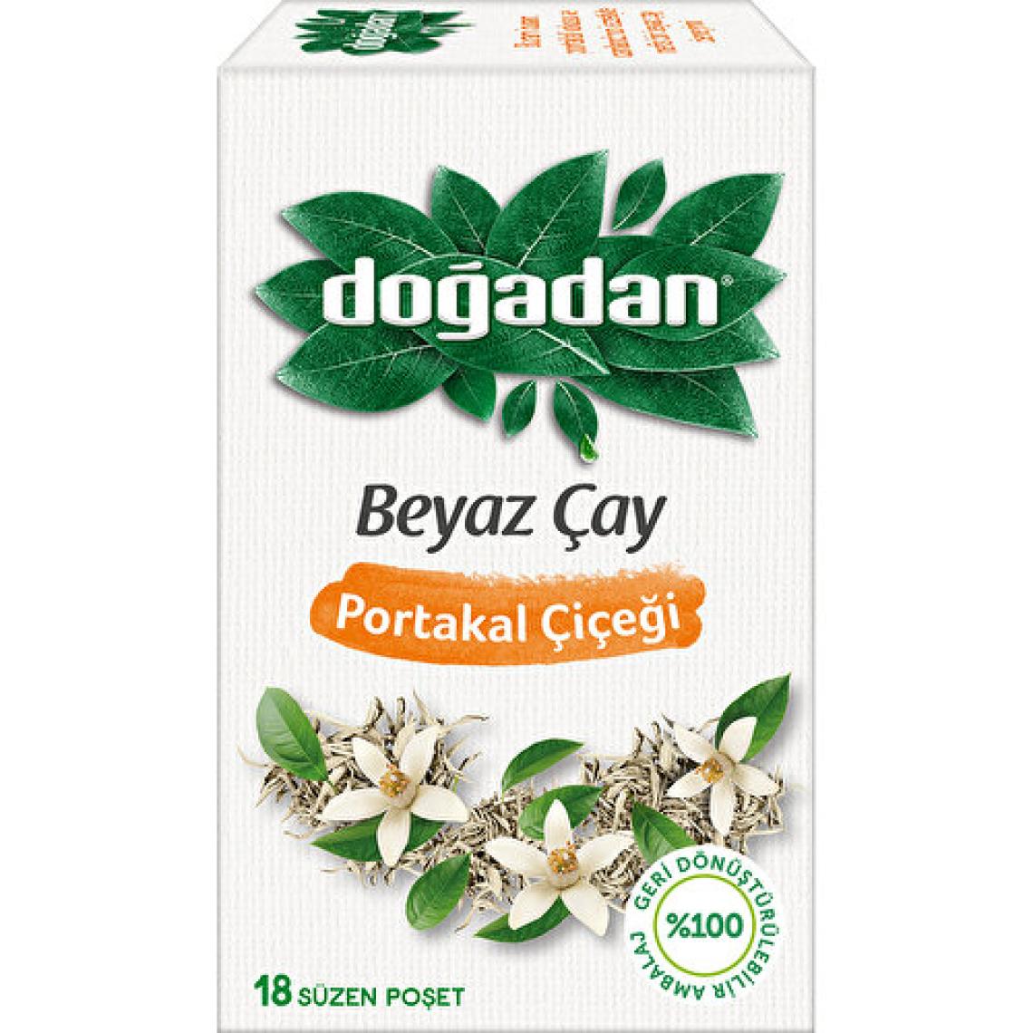 Doğadan Beyaz Çay Portakal Çiçekli 18'li