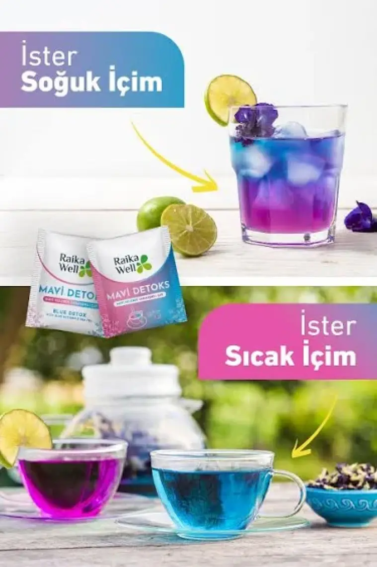 Mavi Kelebek Sarmaşıklı Detoks Çay Blue Butterfly Pea Tea