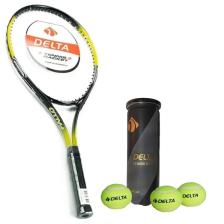 Fallo 27 İnç L2 Grip Yetişkin Tenis Raketi + Çantası + Vakumlu Tüp 3 Adet Tenis Maç Topu Seti