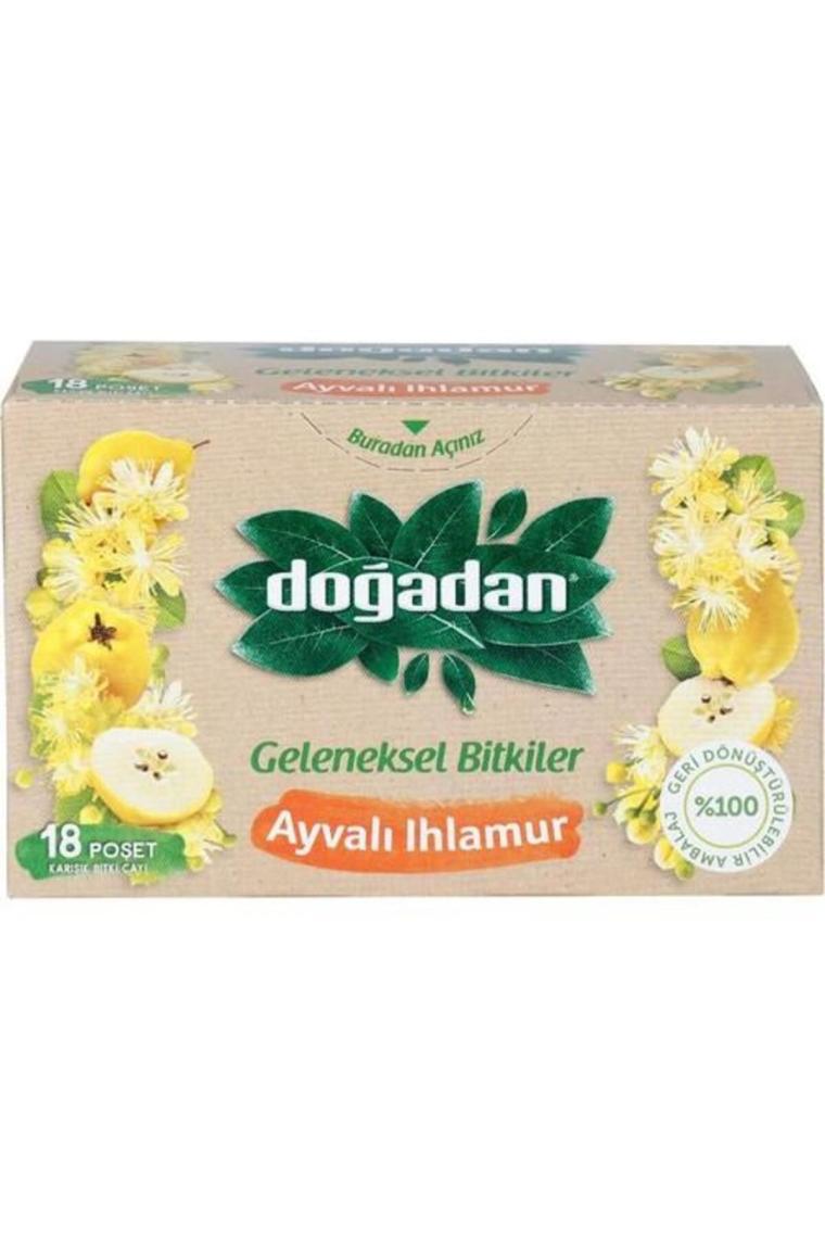 Doğadan Geleneksel Bitkiler Ayvalı Ihlamur Bitki Çayı 20'li