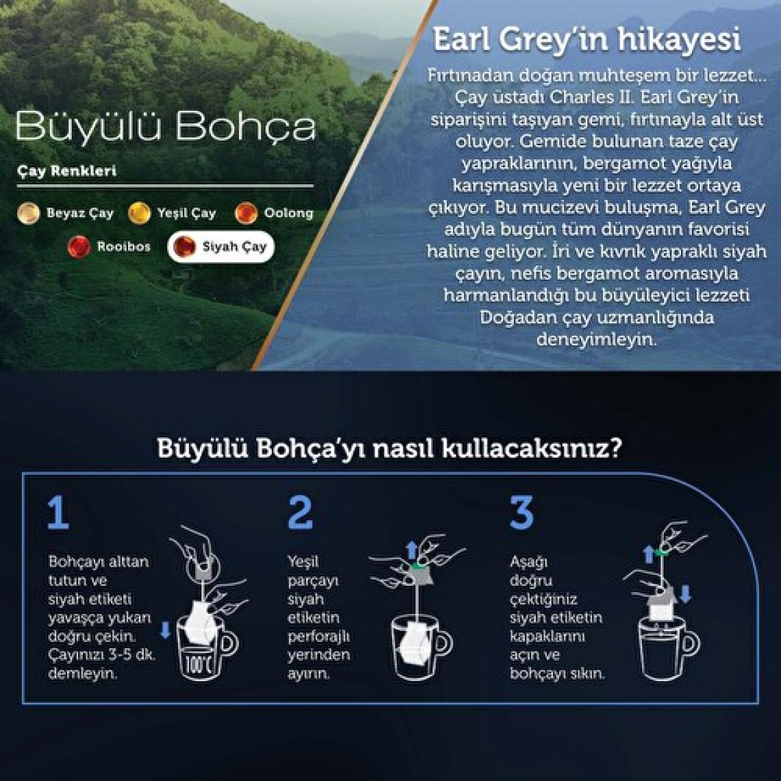 Doğadan Büyülü Bohça Early Gray 10 Lu