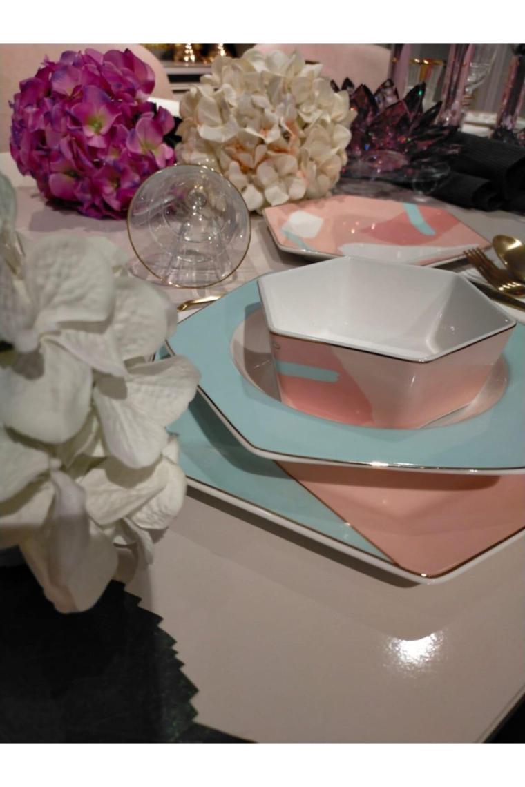 Bella Pink  Yemek Takımı 24 Parça
