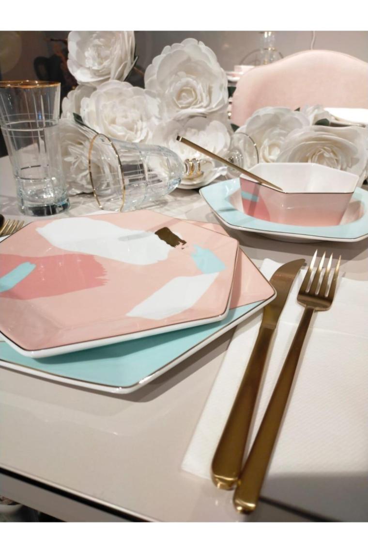 Bella Pink  Yemek Takımı 24 Parça