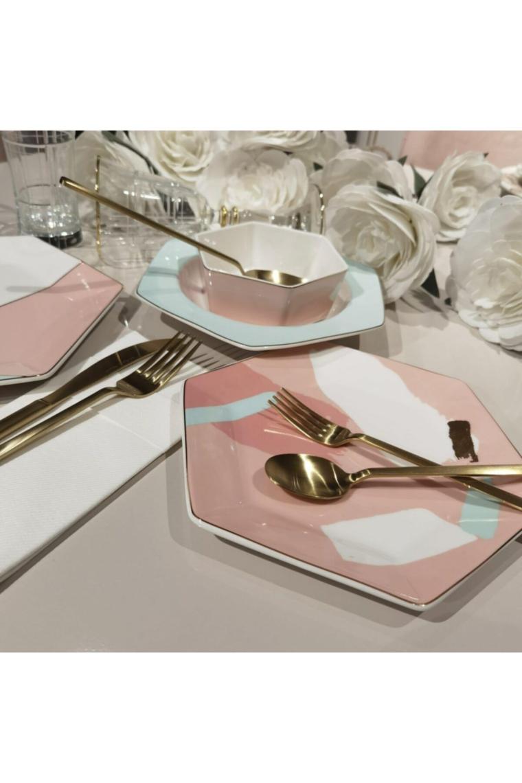 Bella Pink  Yemek Takımı 24 Parça