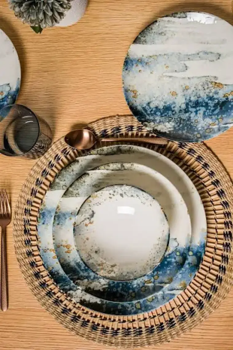 Chichi Home Blue Ocean Neo 24 Parça 6 Kişilik Porselen Yemek Takımı