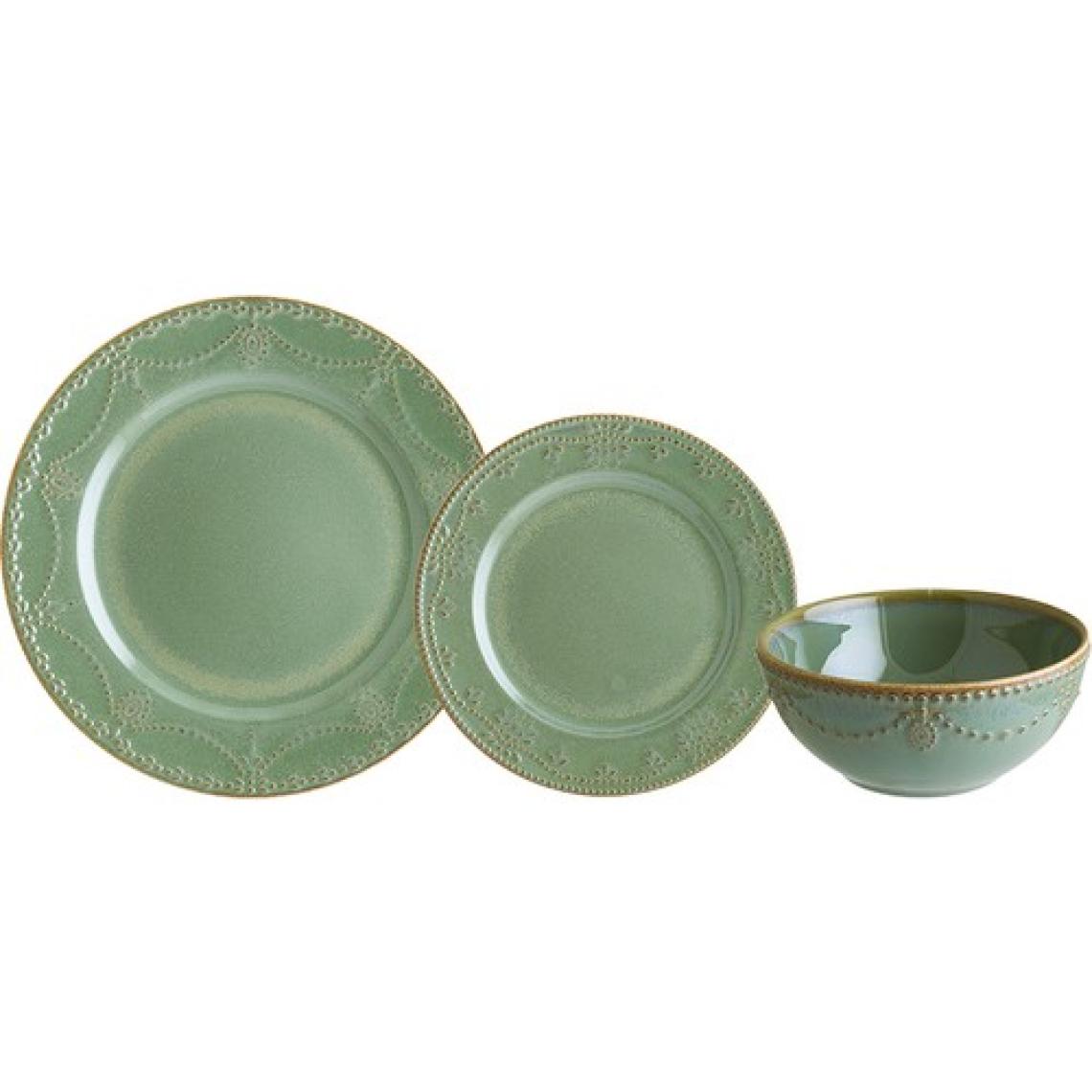 Chichi Home Sage Pearl Reaktif 18 Parça Yemek Seti 6 Kişilik