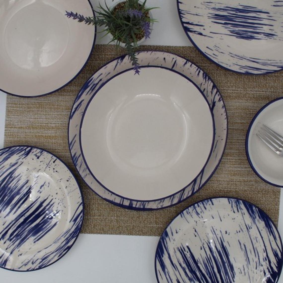 Arna Porselen Royal 48 Parça 12 Kişilik Yemek Takımı-Desenli