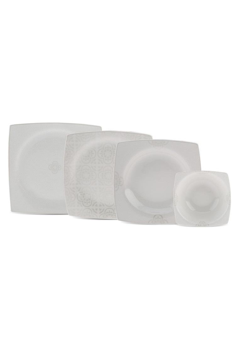 Square Bone Royal Lace 24 Parça 6 Kişilik Yemek Takımı