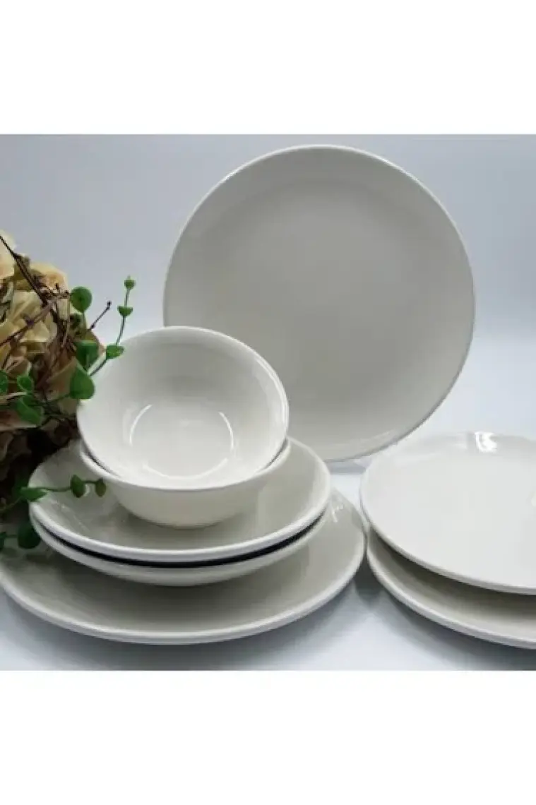 Arna Porselen Arna 8 Parça 2 Kişilik Yemek Takımı- Simli