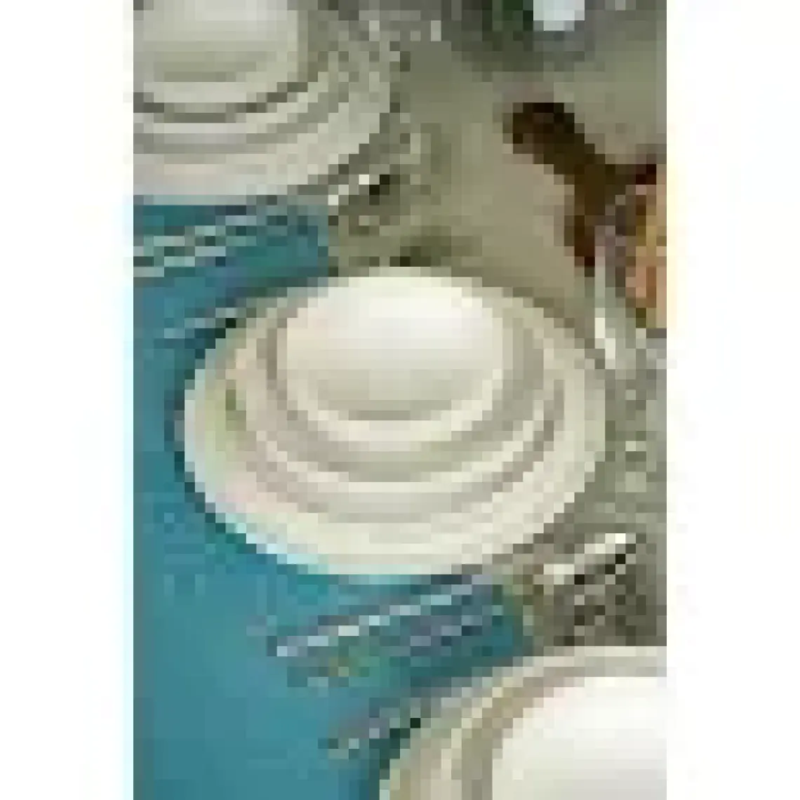 Heda Porselen Rüya Kırık Beyaz 24 Parça 6 Kişilik Porselen Yemek Takımı