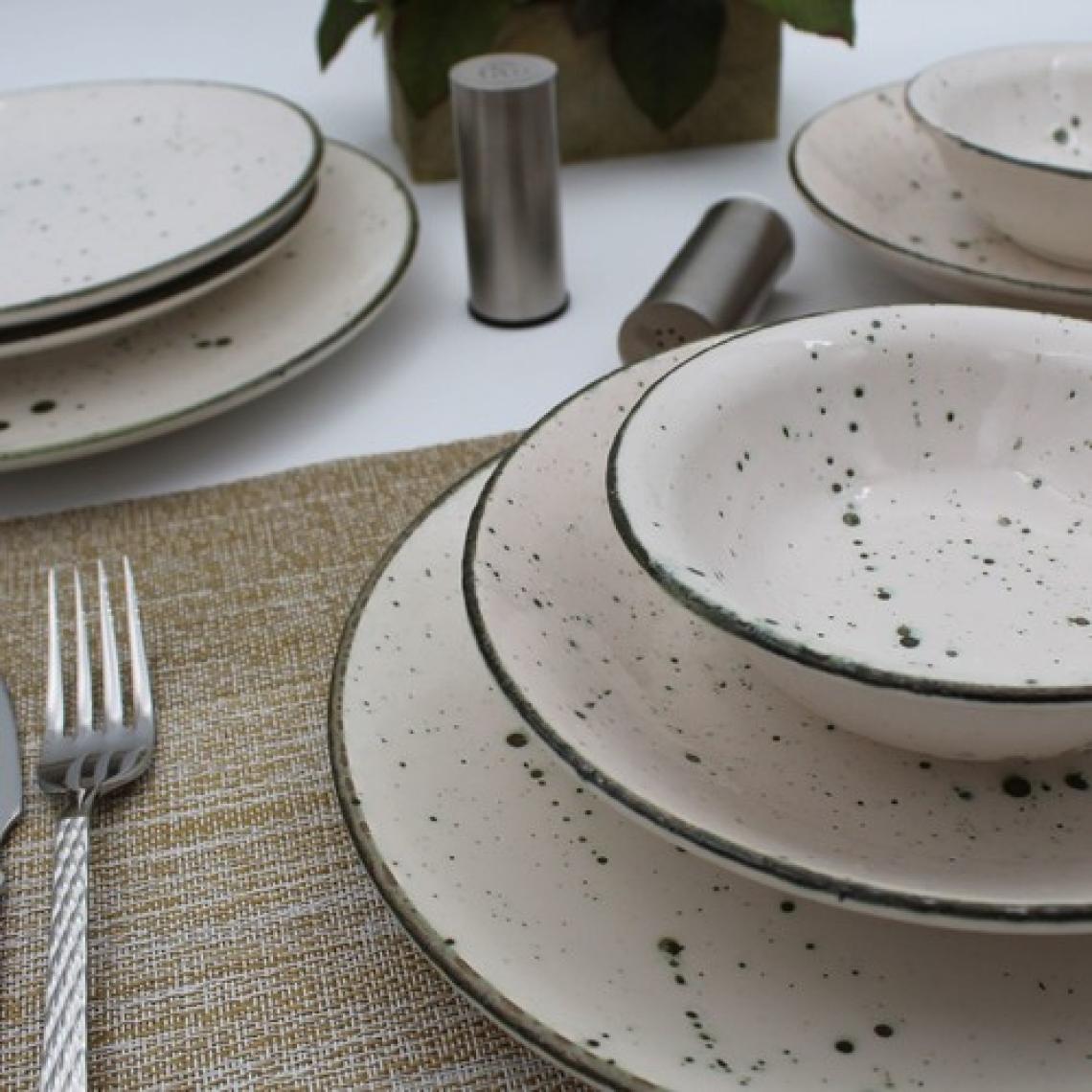 Arna 24 Parça 6 Kişilik Yemek Takımı Çağla