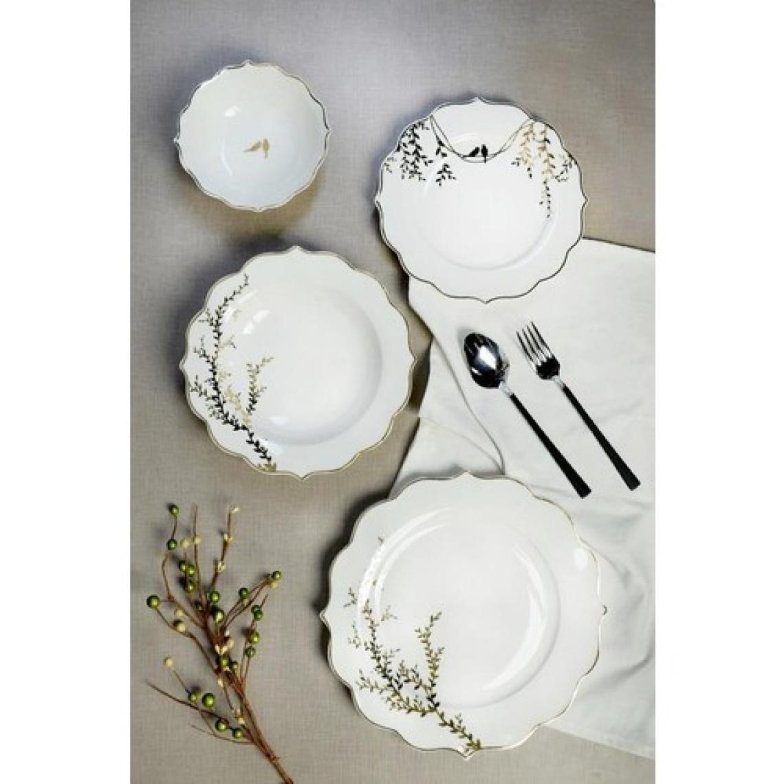 Paçi Yemek Takımı 24 Parça Bone Chine Flora