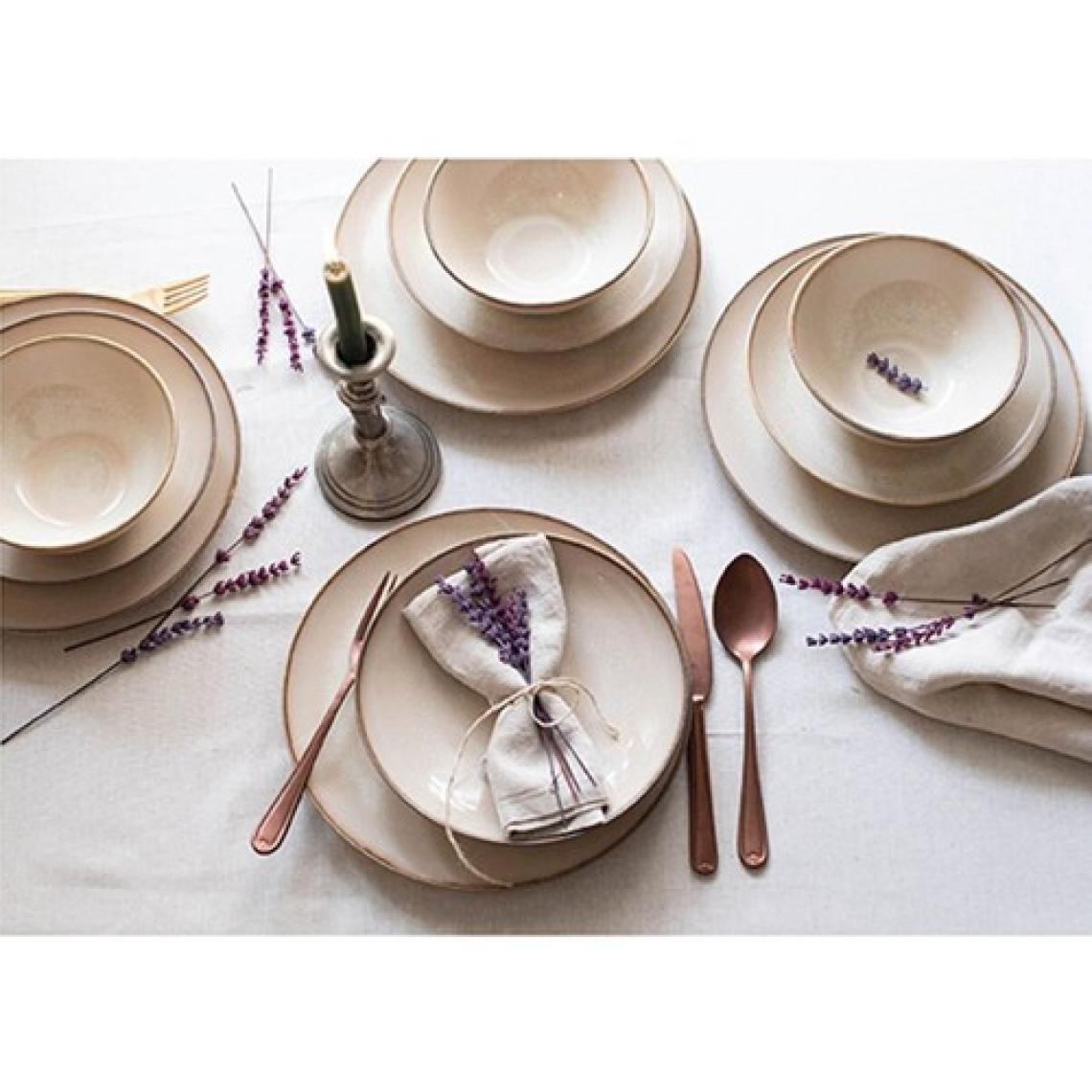 Chichi Home Sand Neo Reaktif 18 Parça Porselen Yemek Seti – Şık ve Dayanıklı Günlük ve Özel Sofralar İçin