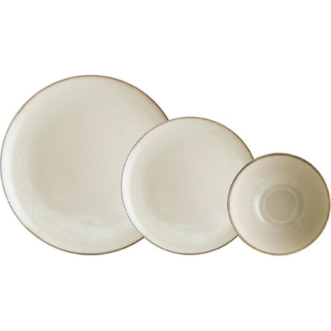 Chichi Home Sand Neo Reaktif 18 Parça Porselen Yemek Seti – Şık ve Dayanıklı Günlük ve Özel Sofralar İçin