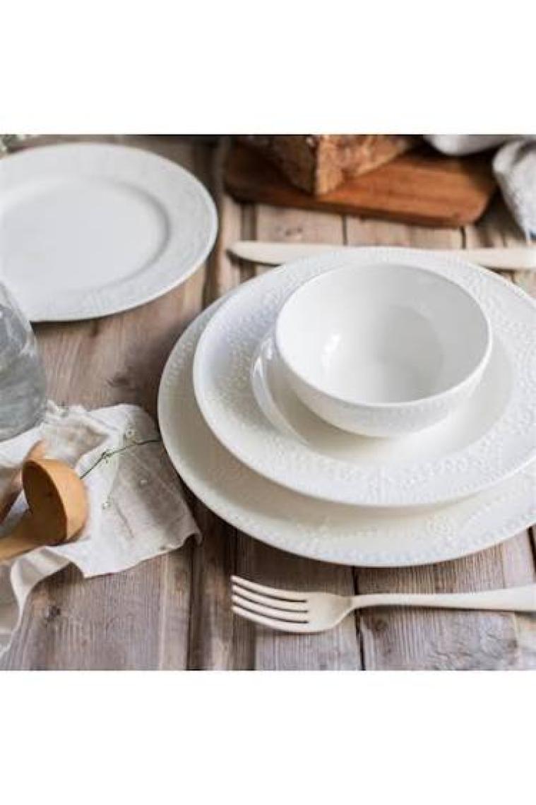 Chichi Home White Pearl 6 Kişilik 24 Parça Porselen Yemek Seti