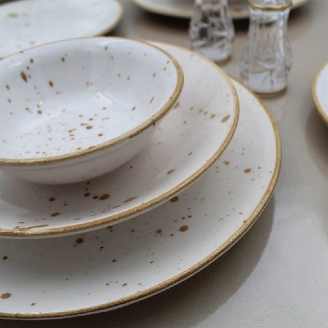 Arna Porselen Arna 24 Parça 6 Kişilik Yemek Takımı Cappuccino