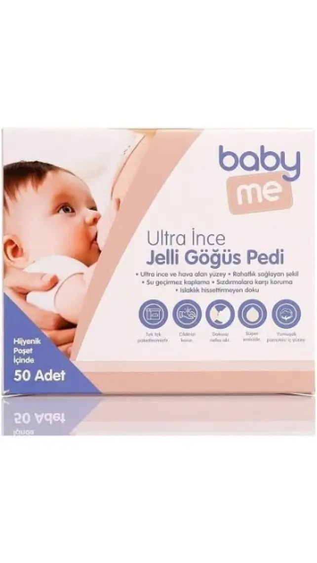 Baby&Me Ultra Ince Jelli Göğüs Pedi 50'li