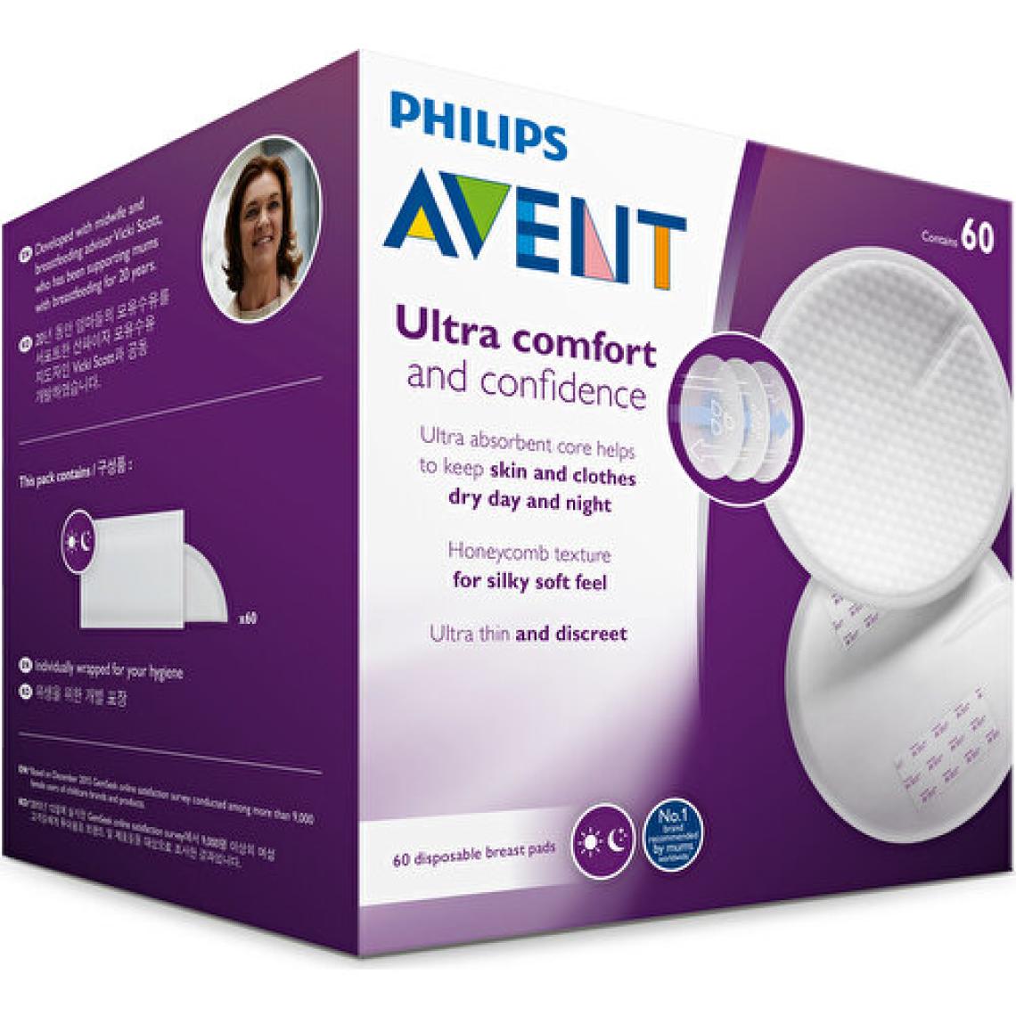 Philips Avent Tek Kullanımlık Göğüs Pedleri 60'lı SCF254/60