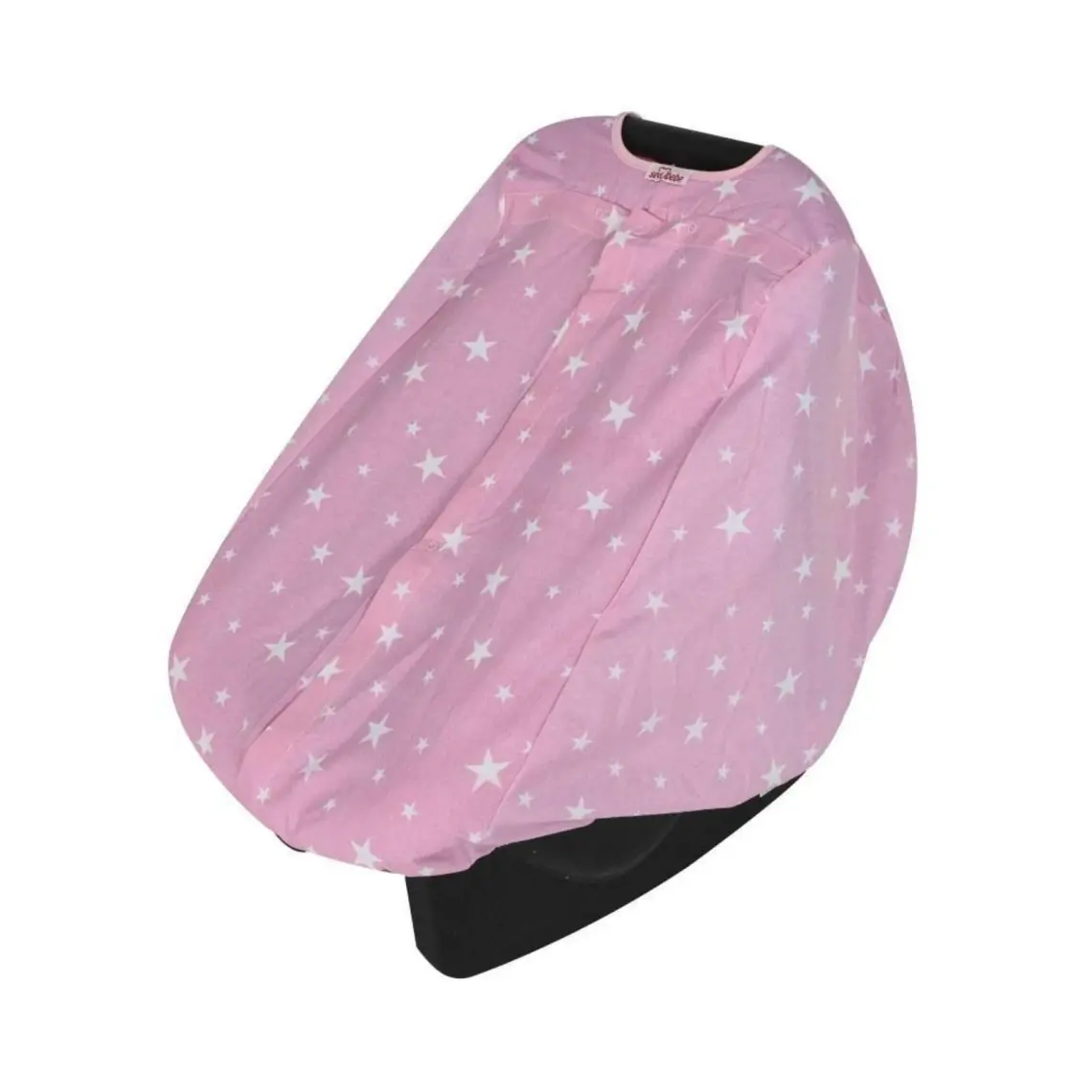 Sevi Bebe Anakucağı Örtüsü - Pembe Yıldızlı