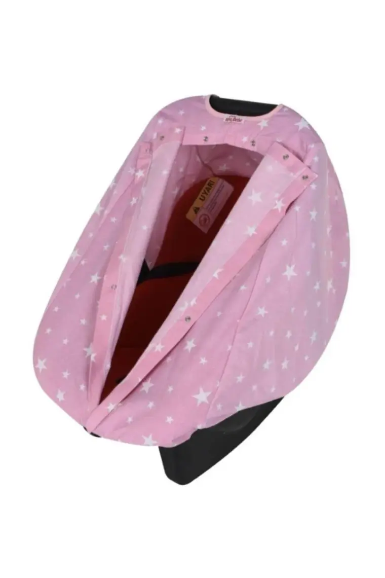 Sevi Bebe Anakucağı Örtüsü - Pembe Yıldızlı